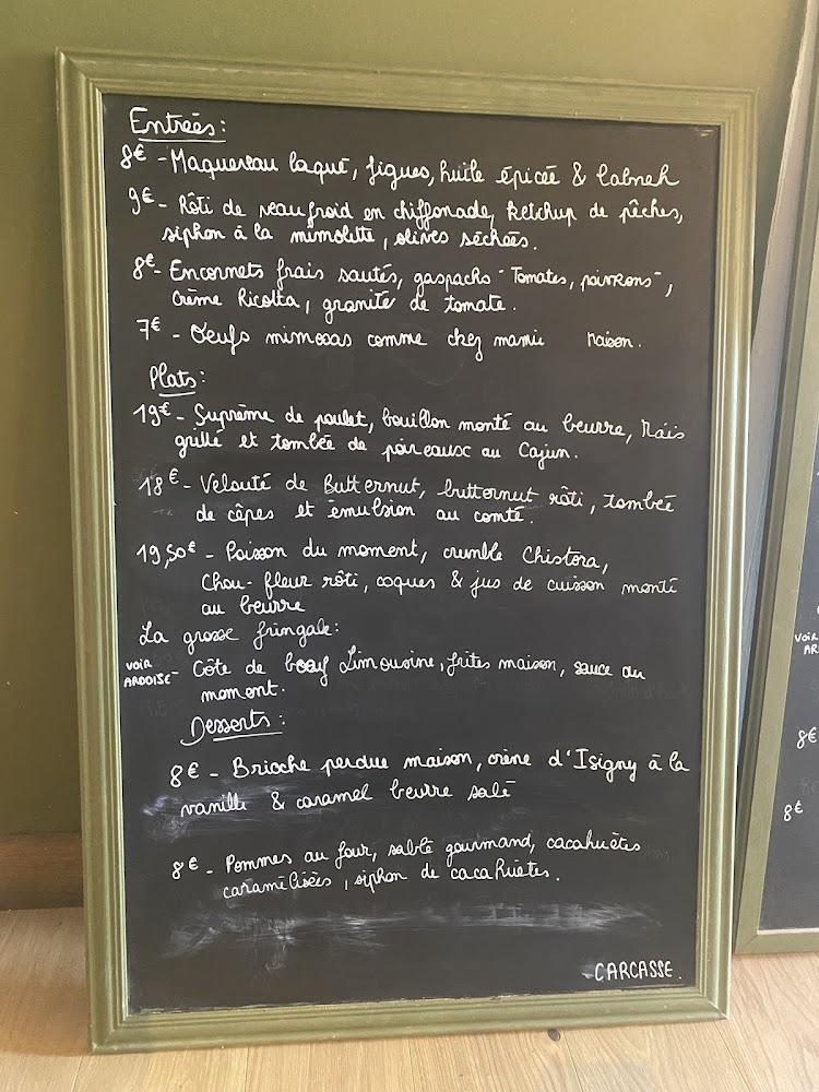 Carcasse - Menu Image 1